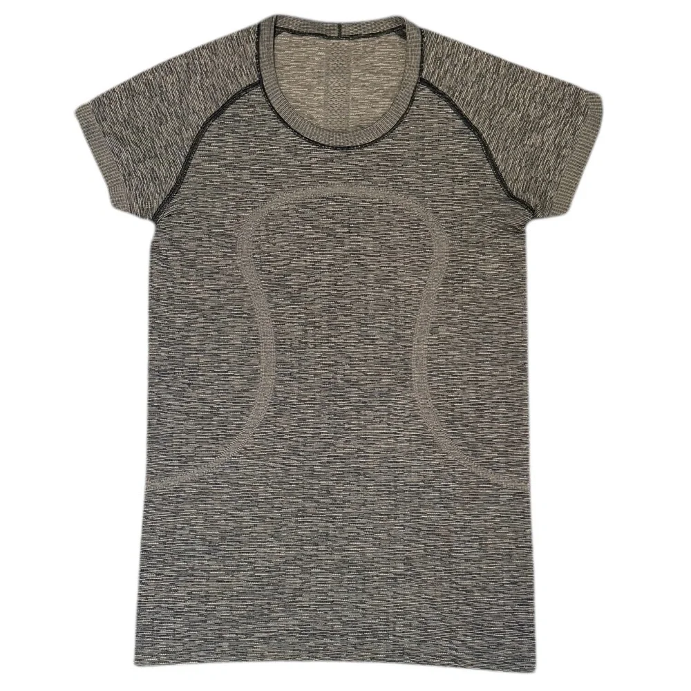 lululemon Swiftly Tech Short Sleeve Tee Gray Heather Seamless Top Size‎ 8